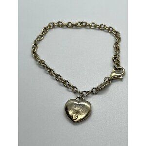925 STERLING SILVER CHARLES GARNIER HEART BRACELET
